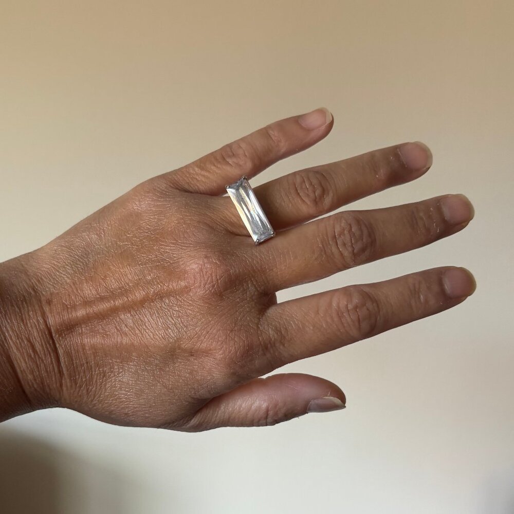 Clear CZ Baguette Ring by Chloe & Isabel, SIZE 6 3/4